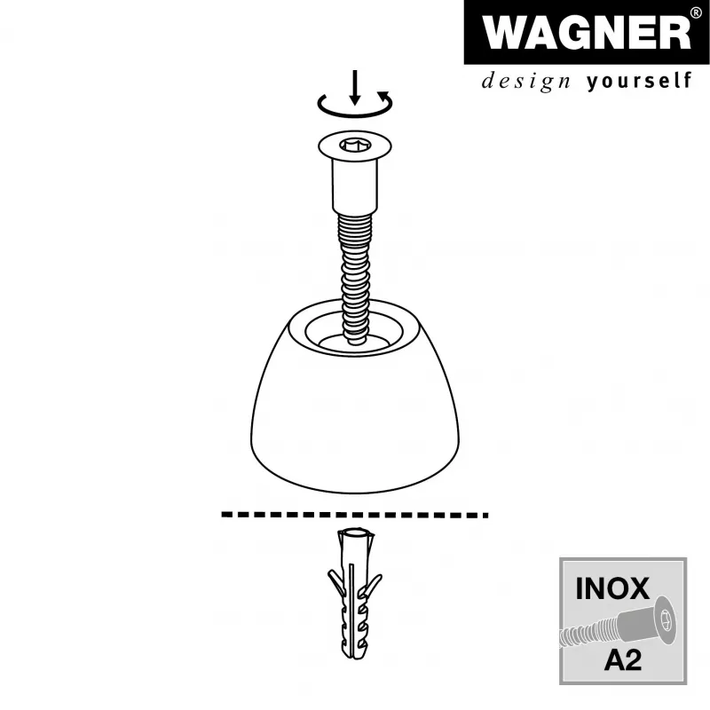 Wagner design yourself EH 5200 tope de puerta de goma 15520011