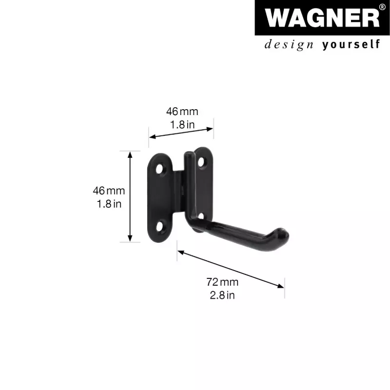 Wagner design yourself soporte de pared WH 2091 negro (15209101)