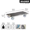 Wagner design yourself rueda de transporte MM 1345 marrón 36,5 x 74,0 x 14,5 cm hasta 300 kg (20134501)