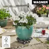 WAGNER design yourself carro para plantas GH0527 plástico, Ø 29 cm blanco redondo, 1 ud. (20052701)