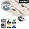 WAGNER design yourself carro para plantas GH0527 plástico, Ø 29 cm blanco redondo, 1 ud. (20052701)