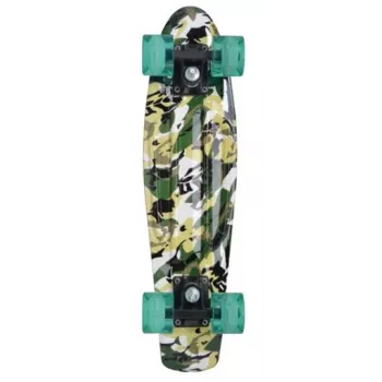 SCHILDKROT Monopatín retro Free Spirit Camouflage polipropileno (PP), tabla reforzada 560 x 140 mm, 1 unidad (510781)