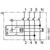 Siemens SENTRON 5SV36448 Interruptor diferencial, tipo A, 40 A, 300 mA, 4 polos, 400 V, selectivo