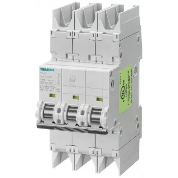 Siemens SENTRON 5SJ4 Interruptor automático 3 polos, curva C, 16 A, 6 kA, 400 V AC 5SJ43167HG42