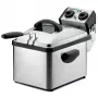 Rommelsbacher FRP 2135/E Freidora rectangular, capacidad de aceite 3,5 L, tecnología Cool-Zone, filtro permanente, termostato ajustable, temporizador, acero inoxidable