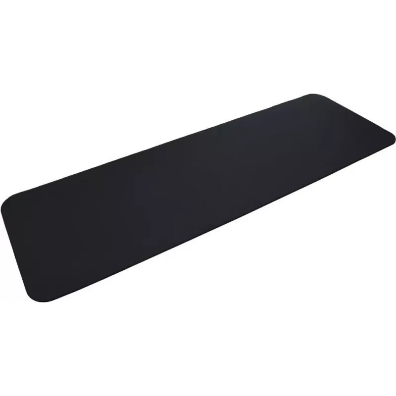 SCHILDKROT Esterilla de fitness 15 mm negra antideslizante NBR 183x61 cm con correa de transporte 960160