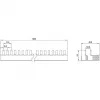 SIEMENS 5ST37730 barra colectora de pines 10mm² 3P+N 1000mm