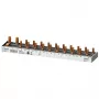 SIEMENS 5ST37840 barra colectora de pines 16mm², 1x interruptor diferencial 1P+N + 10x aparatos compactos, 12 TE