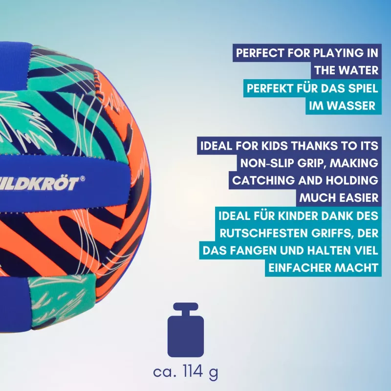 SCHILDKROT minivóley playa de neopreno talla 2 superficie textil blanda resistente al agua salada 970342