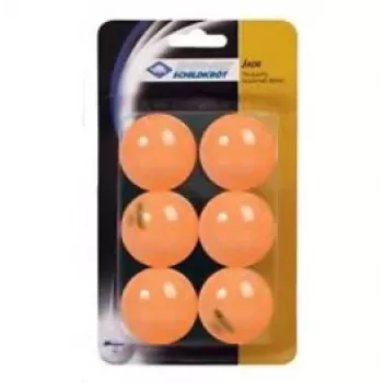 DONIC SCHILDKRÖT Jade pelotas de tenis de mesa, pack de 6, naranja, plástico, para jugadores aficionados 618378