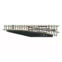 Märklin 8566 desvío Z manual derecha, 110 mm, carril de alpaca, base de plástico negra