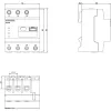 Siemens 7KT1260 Temporizador digital, 1 canal, programa diario/semanal, carril DIN, 230 V AC
