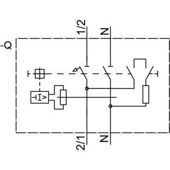 Siemens 5SV16166KK16 RCBO, 1P+N, 16 A, 30 mA, tipo A, curva C, 6 kA