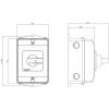 Siemens 3LD20842GP21 Interruptor seccionador de carga 3 polos, 25 A, 690 V AC, IP65 frontal