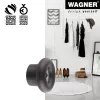 Wagner design yourself DOT GH 0201 Gancho de pared, negro, 1 gancho, montaje con tornillos, plástico 17020121
