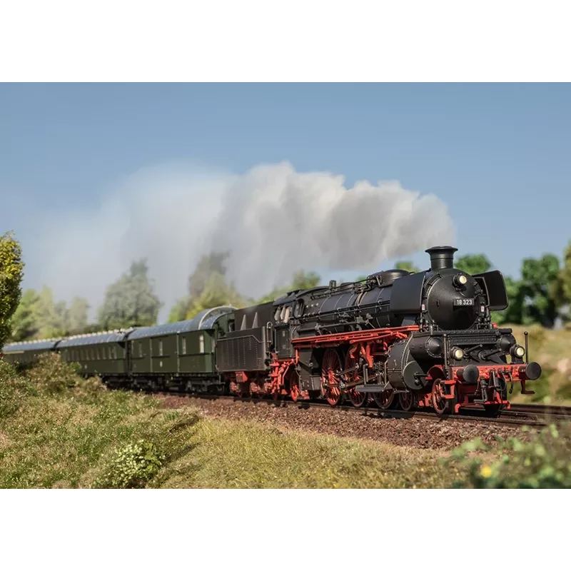 Märklin 038327 H0 locomotora de vapor serie 18.3 18 323 DB época III con decodificador digital mfx+ y sonido