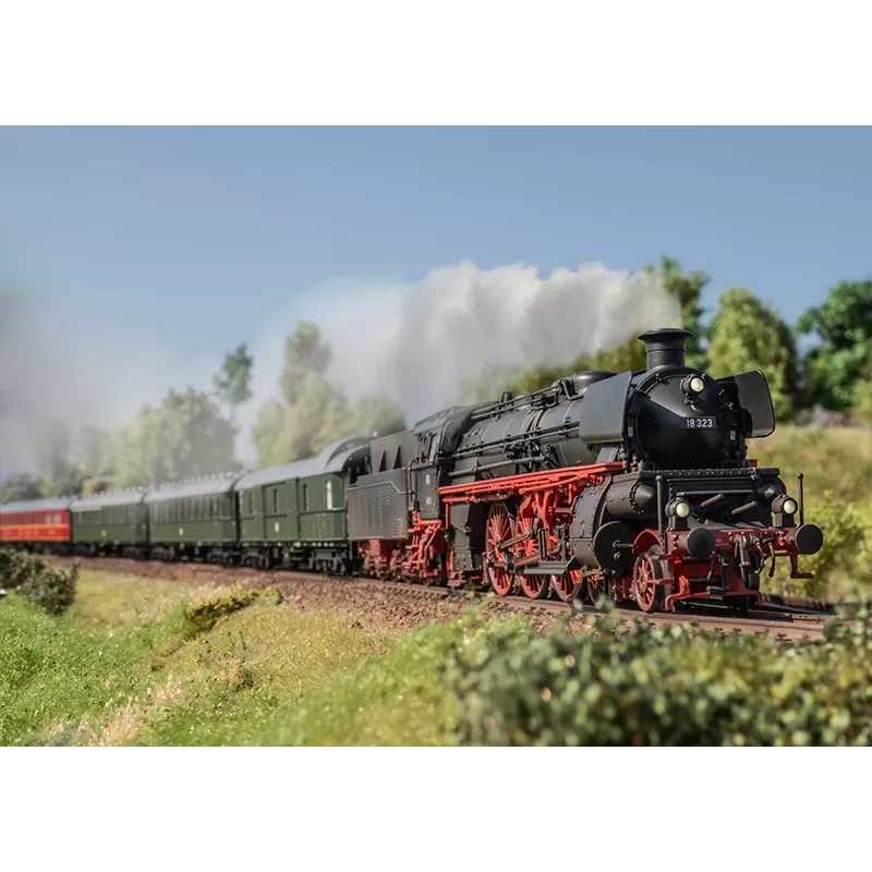 Märklin 038327 H0 locomotora de vapor serie 18.3 18 323 DB época III con decodificador digital mfx+ y sonido