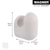 Wagner design yourself PILL perchero de pared gris 1 gancho 17041421