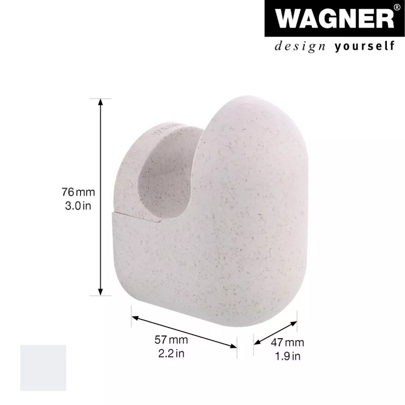 Wagner design yourself PILL perchero de pared gris 1 gancho 17041421