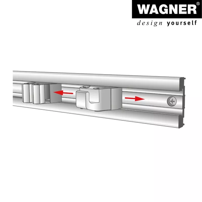 Wagner design yourself perchero WH 2098 gancho individual negro 2 uds. (15209802)