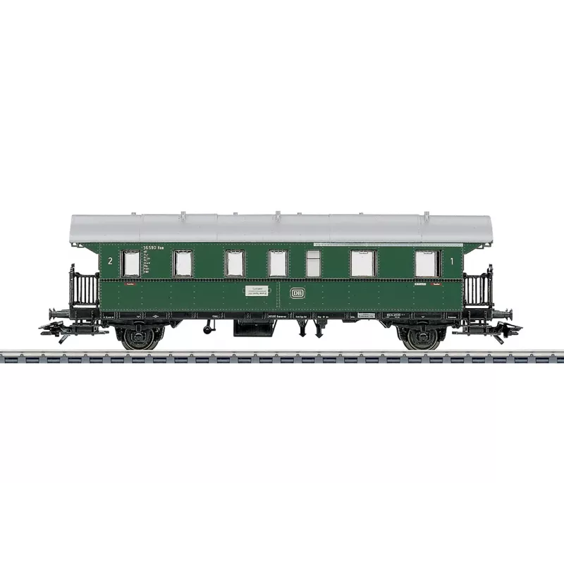 Märklin 4313 H0 coche de tren rápido Büm 234 2.ª clase DB época IV azul océano/beige