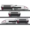 Märklin TGV Duplex H0 set de tren digital de 5 piezas con Mobile Station 2, blanco/negro 029406