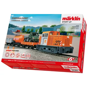 Märklin Start up 029296 H0 set de inicio servicio municipal con locomotora diésel y 2 vagones basculantes