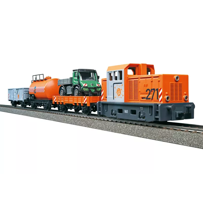 Märklin Start up 029296 H0 set de iniciación Servicio municipal con locomotora diésel de maniobras y 2 vagones volquete