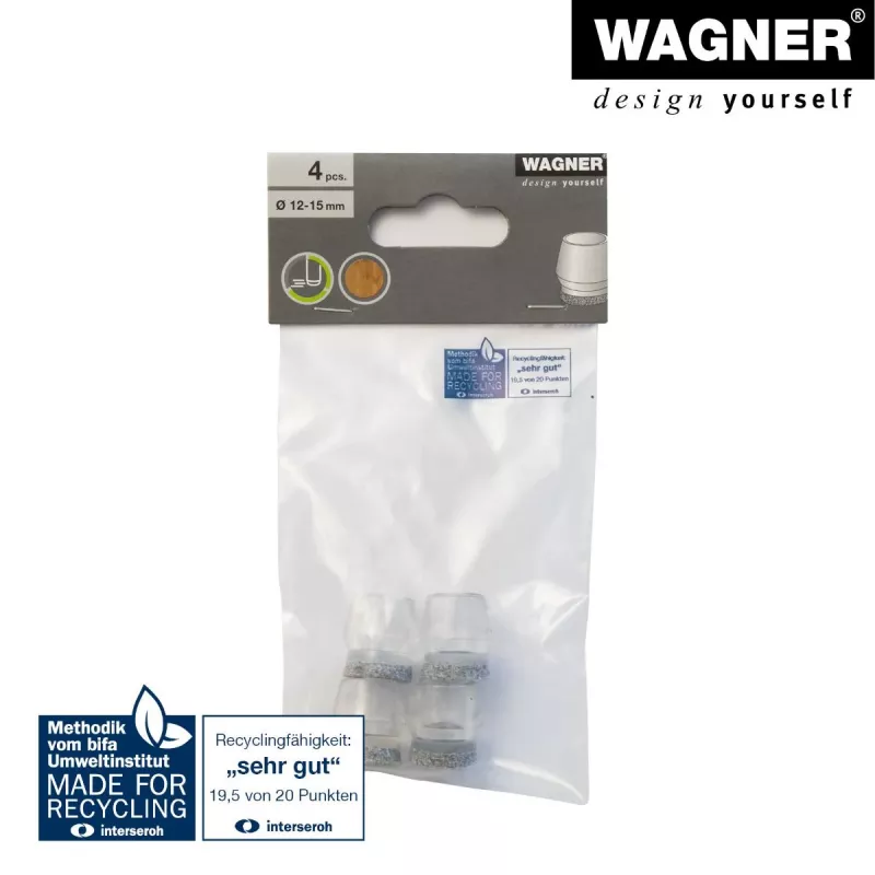 Wagner design yourself EH 0555 tapones para patas de silla plástico Ø 14-17 mm 4 uds. (15055599)