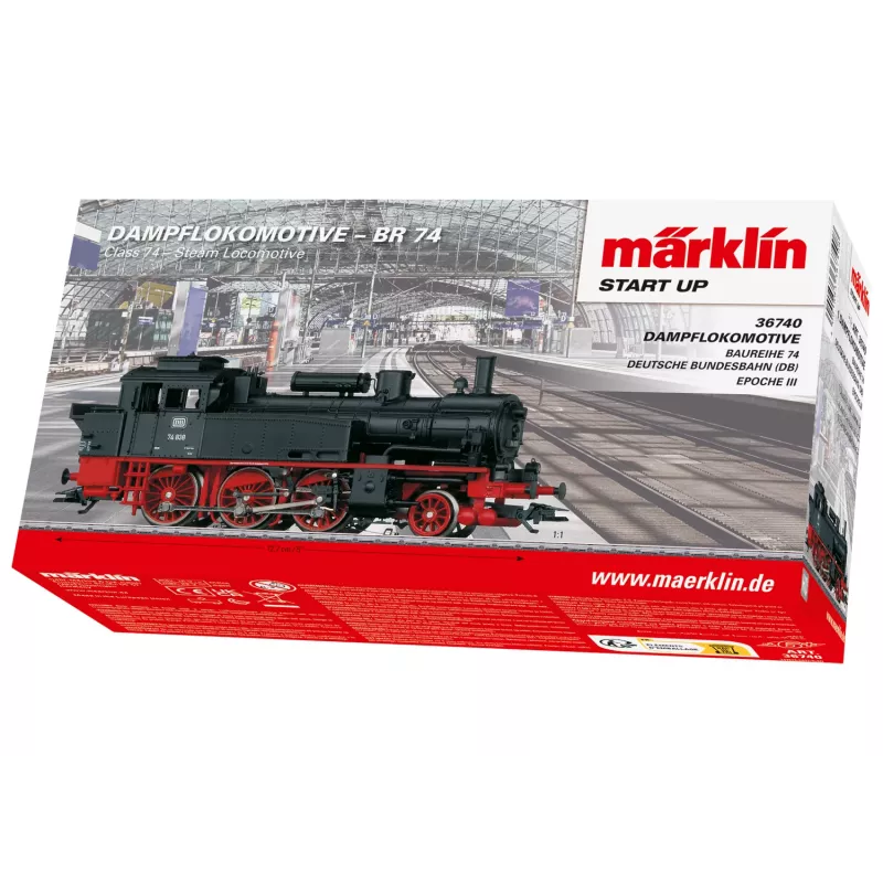Märklin 36740 HO escala locomotora diésel DB serie 212 (V 100) negro/rojo con mfx+ digital sonido