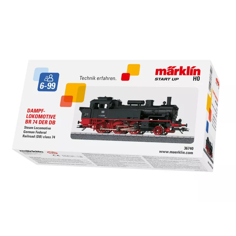 Märklin 36740 HO escala locomotora diésel DB serie 212 (V 100) negro/rojo con mfx+ digital sonido