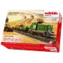 Märklin 29653 H0 set de iniciación Agricultura – locomotora de vapor digital BR 81 con sonido mfx+, Mobile Station 3, óvalo de vía C, vagón con tractor y balas de heno
