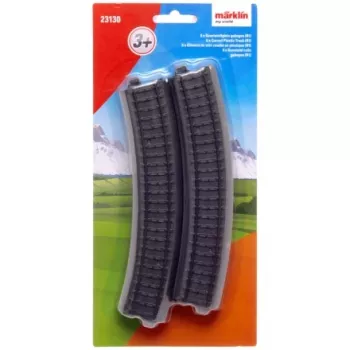 Märklin World 23130 H0 Vía curva de plástico de 6 piezas