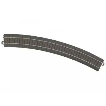 Märklin 24430 HO Vía C recta 437,5 mm, carriles de alpaca, lecho de balasto marrón