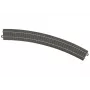 Märklin 24430 HO Vía C recta 437,5 mm, carriles de alpaca, lecho de balasto marrón