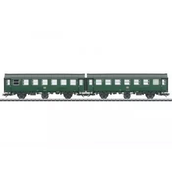 Märklin 43186 H0 Pareja de coches reformados 2.ª clase DB época IV