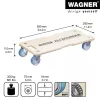 Wagner design yourself Rueda de transporte MM 1325 abedul 590 x 290 x 110 mm hasta 300 kg (20132501)