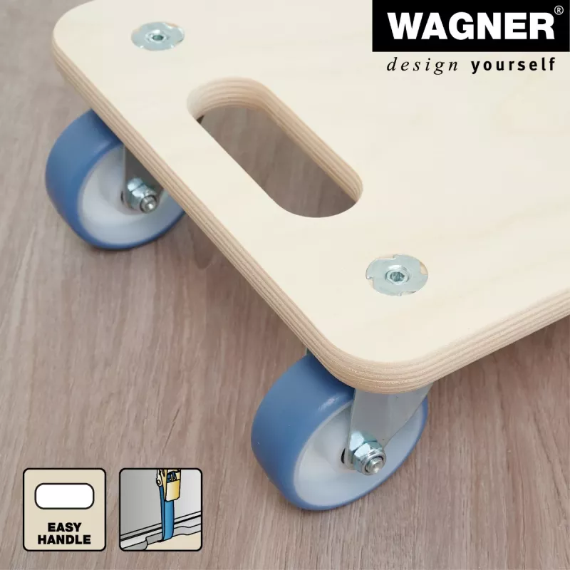 Wagner design yourself Rueda de transporte MM 1325 abedul 590 x 290 x 110 mm hasta 300 kg (20132501)