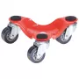 Wagner design yourself Rueda de transporte MM 1193 rojo 160 x 160 x 60 mm, 60 kg carga, 4 ruedas giratorias (20119301)