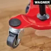 Wagner design yourself Rueda de transporte MM 1193 rojo 160 x 160 x 60 mm, 60 kg carga, 4 ruedas giratorias (20119301)