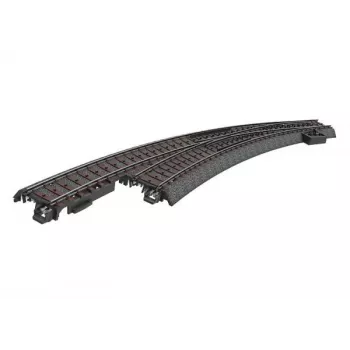 Märklin 24771 Vía C desvío curvo izquierda, vía H0, manual, lecho negro