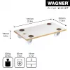 Wagner MM 1319 20131901 plataforma de transporte, hasta 200 kg, blanca