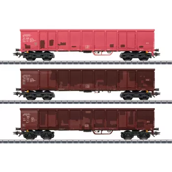 Märklin 047188 H0 Vagón con soportes con carga de madera, Época IV DB, 3 conductores AC