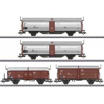 Märklin Tbes-t-66 Set de vagones con techo y pared corredera (47301)