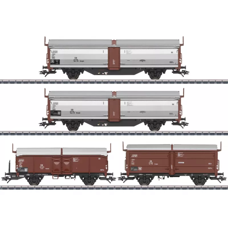 Märklin Tbes-t-66 Set de vagones con techo y pared corredera (47301)