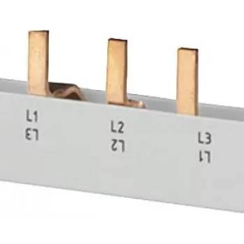 SIEMENS Barra colectora de clavijas 4x3 fases 5ST3645, 12 módulos, 63 A, 400 V, 10 mm², totalmente aislada