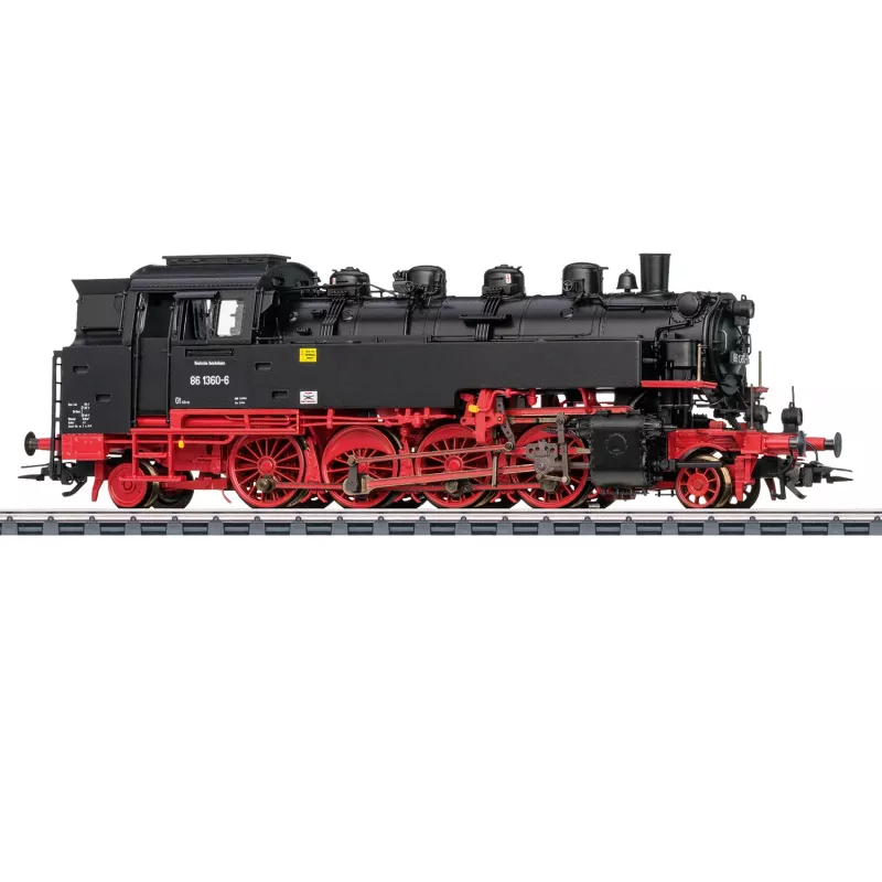 Märklin 37087 H0 Locomotora de vapor Baureihe 86.0-8 DR Época IV con decodificador digital mfx+ y sonido