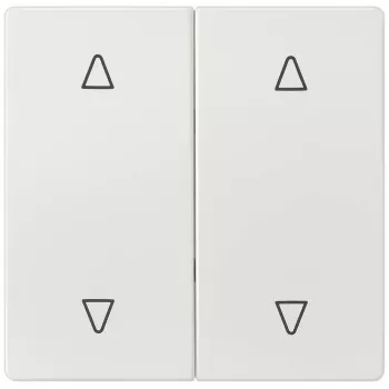 SIEMENS Delta Tecla basculante para persiana con símbolo, Blanco titanio 5TG7147