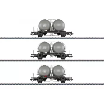 Märklin 46632 H0 set de 3 vagones silo esféricos de la NS