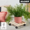 WAGNER design yourself Soporte para plantas GH0646 Motivo de madera cuadrado 29 x 8 cm 20064601
